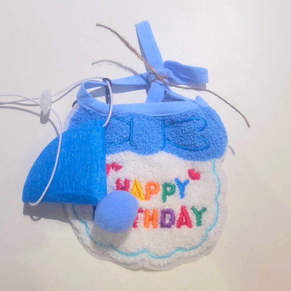 Dog  or Cat Birthday Hat & Bib - Picture 3 of 3